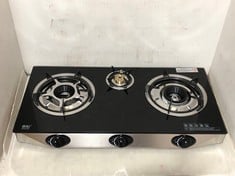 ONJ 3 BURNER INDOOR PORTABLE GAS STOVE - MODEL NO. NGB-S3 - RRP £100 (ZONE 7)