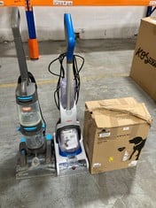 3 X ASSORTED CARPET CLEANERS TO INCLUDE VAX DUAL POWER PET ADVANCE (ZONE 7)