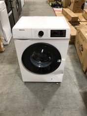 HISENSE FREESTANDING 9KG WASHING MACHINE IN WHITE - MODEL NO.WFQP9014EVM - RRP £299 (ZONE 8)