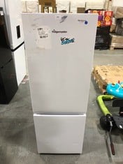 FRIDGEMASTER 50CM FREESTANDING 60/40 FRIDGE FREEZER IN WHITE - MODEL NO. MC50175A - RRP £250 (ZONE 8)