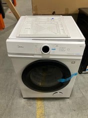 MIDEA FREESTANDING 8KG WASHING MACHINE IN WHITE - MODEL NO. MF10ED80B - RRP £323 (ZONE 8)