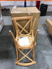 BOBBY BISTRO DINING CHAIR SET IN OAK - ITEM NO. VKUZA (ZONE 8)