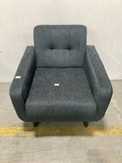 OSLO FABRIC ARMCHAIR IN SLATE GREY - RRP £179 (ZONE 1)