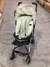 MY BABIIE MB51 BILLIE FAIERS QUILTED STROLLER IN GREEN - RRP £140 (ZONE 8)