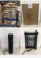 19 X BASICS PORTABLE OIL-FILLED DIGITAL RADIATOR IN BLACK - TOTAL LOT RRP £779 (ZONE 8)