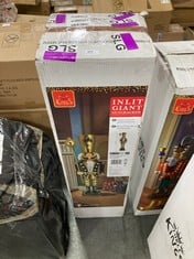 THREE KINGS INLIT GIANT NUTCRACKER IN NAVY / GOLD - RRP £100 (ZONE 8)