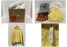 15 X ASSORTED XL ADULT CLOTHING ITEMS TO INCLUDE TAKE ME HOME PULLOVER KNIT JUMPER WHITE - SIZE XL (RRP £140)