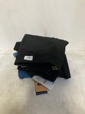 4 X ASSORTED ADULT CLOTHING ITEMS TO INCLUDE MID RISE SLIM FIT TROUSERS BLACK - SIZE 10 - TOTAL RRP £125