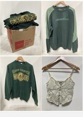 15 X ASSORTED XL ADULT CLOTHING ITEMS TO INCLUDE GRAPHIC PULLOVER JUMPER GREEN - SIZE XL