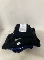 4 X ASSORTED ADULT CLOTHING ITEMS TO INCLUDE JETSET CROP HIGH RISE MINI BOOT DENIM JEANS BLACK - SIZE 1 (RRP £156)