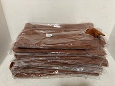 8 X RANGELEY RECYCLED BLEND SCARF BROWN - TOTAL RRP £320