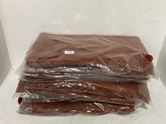 8 X RANGELEY RECYCLED BLEND SCARF BROWN - TOTAL RRP £320