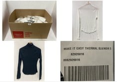 40 X ASSORTED SIZED ADULT CLOTHING ITEMS TO INCLUDE MAKE IT EASY THERMAL LONG SLEEVE TOP WHITE - SIZE S