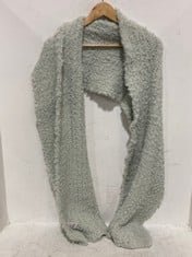 4 X EVER AFTER FLUFFY SCARF MINT BLUE - TOTAL RRP £160