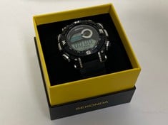 SEKONDA DIGITAL PLASTIC STRAP WITH BLACK DIAL WATCH