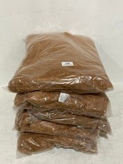 5 X EVER AFTER FLUFFY SCARF BROWN - TOTAL RRP £200