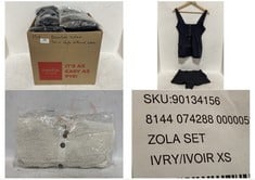 15 X ASSORTED SIZES ADULT CLOTHING ITEMS TO INCLUDE ZOLA SHORT AND TANK TOP SET BLACK - TOTAL RRP £1320