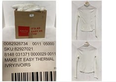 37 X MAKE IT EASY THERMAL TOP IVORY - SIZE S - TOTAL RRP £1628