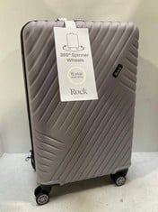 ROCK LUGGAGE SANTIAGO HARDSHELL 8 WHEEL MEDIUM SUITCASE PURPLE