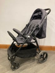 KINDERKRAFT APINO COMPACT STROLLER RAVEN BLACK - RRP £119