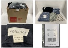 15 X ASSORTED ADULT CLOTHING ITEMS TO INCLUDE MONSOON RUBY WIDE LEG JEANS BLACK - SIZE 16 (RRP £65)