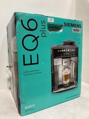 SEIMENS EQ6 BEAN TO CUP COFFEE MACHINE - MODEL NO. TE651209GB - RRP £999