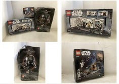 3 X ASSORTED LEGO ITEMS TO INCLUDE LEGO STAR WARS DARTH VADER HELMET