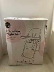 MYBABIIE SAMANTHA FAIERS SAFARI PREMIUM HIGHCHAIR GREY - MODEL NO. MBHC8