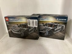 2 X LEGO TECHNIC KOENIGSEGG JESKO ABSOLUT GREY HYPERCAR MODEL CAR KIT 42173