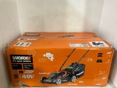 WORX CORDLESS DUAL BATTERY LAWN MOWER 34CM - MODEL NO. WG779E.2 - RRP £199