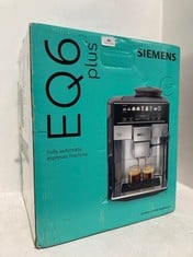 SIEMENS EQ6 PLUS BEAN TO CUP COFFEE MACHINE - MODEL NO. TE651209GB - RRP £999