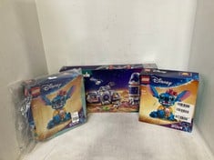 3 X ASSORTED LEGO ITEMS TO INCLUDE LEGO DISNEY STITCH