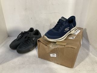 SKECHERS GO WALK ARCH SIMPLICITY 2 SLIP IN TRAINERS NAVY - SIZE 9 TO INCLUDE PUMA TURINO LIGHT SUEDE TRAINER GREY - SIZE 10 - RRP £159