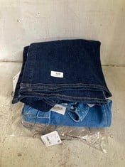 3 X ASSORTED MEDIUM ADULT CLOTHING ITEMS TO INCLUDE DAGMAR LONG SLEEVE DENIM MAXI DRESS DENIM BLUE - SIZE 38 - TOTAL RRP £359