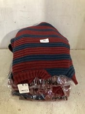 3 X LINKS STRIPED PULLOVER KNIT JUMPER RED / NAVY - SIZE XS - TOTAL RRP £420