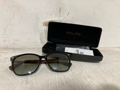 RALPH SQUARE SUNGLASSES SHINY BLACK