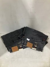 2 X LEVI'S 501 '90S HIGH RISE DENIM SHORTS BLACK - SIZE 18 / 20 - TOTAL RRP £120