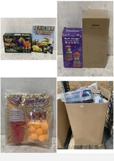 PALLET OF ASSORTED ITEMS TO INCLUDE AUKEY TOUCH CONTROL RGB LAMP, SOFT JENGA KIDS GAME (KERBSIDE PALLET DELIVERY)