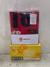 PALLET OF ASSORTED ITEMS TO INCLUDE MANCHESTER UNITED OFFICIAL DOUBLE DUVET SET (KERBSIDE PALLET DELIVERY)