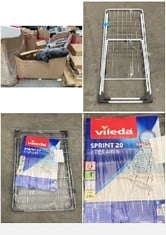 PALLET OF ASSORTED AIRERS/ IRONING BOARDS TO INCLUDE VILEDA SPRINT 20 3 TIER AIRER (KERBSIDE PALLET DELIVERY)