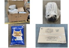 PALLET OF ASSORTED ITEMS TO INCLUDE FRESH PAWS WOOD PELLET CAT LITTER (KERBSIDE PALLET DELIVERY)