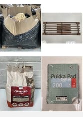 PALLET OF ASSORTED ITEMS TO INCLUDE PETS AT HOME CLUMPING LITTER (KERBSIDE PALLET DELIVERY)