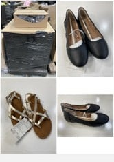 PALLET OF ASSORTED SHOES TO INCLUDE BLACK BALLET PUMPS (KERBSIDE PALLET DELIVERY)