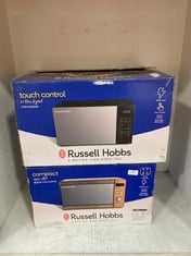 RUSSELL HOBBS 20L DIGITAL MICROWAVE TO INCLUDE RUSSELL HOBBS COMPACT COPPER EFFECT DIGITAL MICROWAVE .