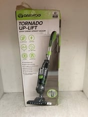 DAEWOOD TORNADO UP LIFT 600W CORDED UP RIGHT VACUUM.