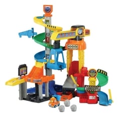 VTECH TOOT-TOOT DRIVERS CONSTRUCTION SITE, CAR TRACKS FOR KIDS WITH LIGHTS AND SOUNDS, VEHICLE PLAYSET WITH INCLUDED DUMPER TRUCK, 12 MONTHS, 2, 3, 4 + YEARS, ENGLISH VERSION,MULTICOLOR,MEDIUM.