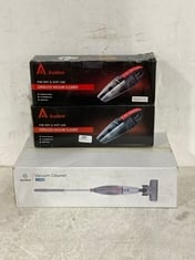 3 X AUDEW CORDLESS VACUUM CLEANER TO INCLUDE MOOSOO VACUUM CLEANER.