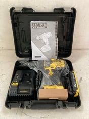 1 X STANLEY FATMAX 18V LITHIUM BATTERY OPERATED DRILL MODEL: FMC625D2. RRP: £138