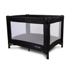 RED KITE BLACK SLEEP TIGHT TRAVEL COT.