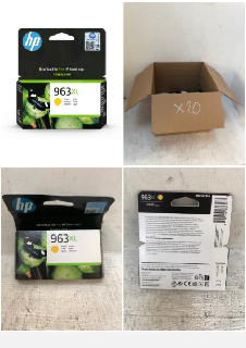 20 X HP 3JA29AE 963XL HIGH YIELD ORIGINAL INK CARTRIDGE, YELLOW, SINGLE PACK.